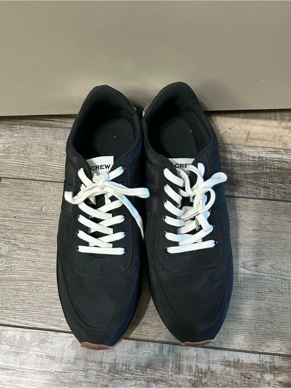 J. Crew Black & Silver Low-Top Athletic trainers Sneaker shoe